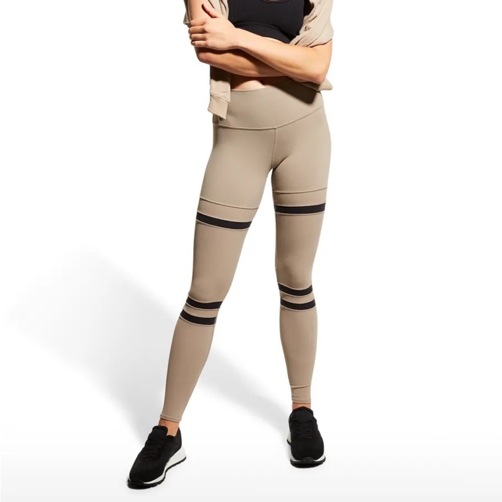 ALO Legit Striped High-Waist Active Leggings